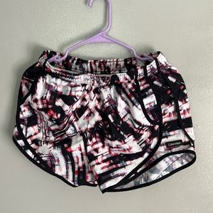 Pink black white Calvin Klein athletic shorts